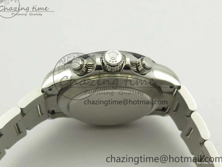 0107 Daytona 116500 JHF Best Edition Ceramic Bezel White Dial Black Red on SS Bracelet A Elegant 3266